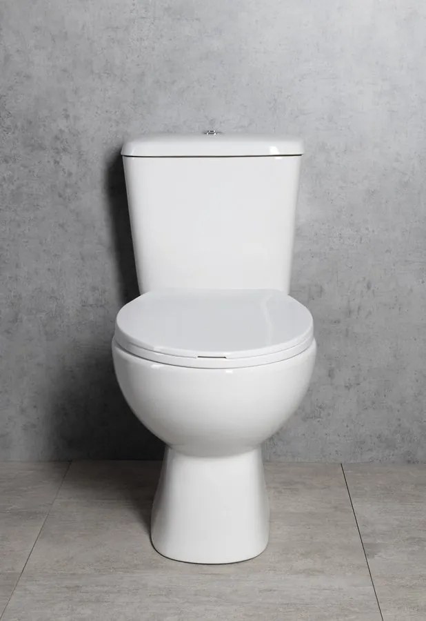 Aqualine Aqualine, MANUEL WC kombi misa s nádržkou vrátane splachovacej súpravy, spodný odpad, biela, PS8814