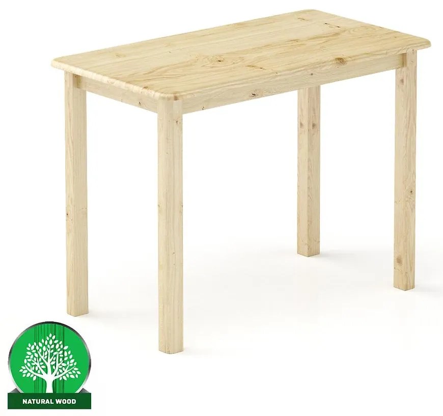 Stôl borovica ST104-100x75x55 surová