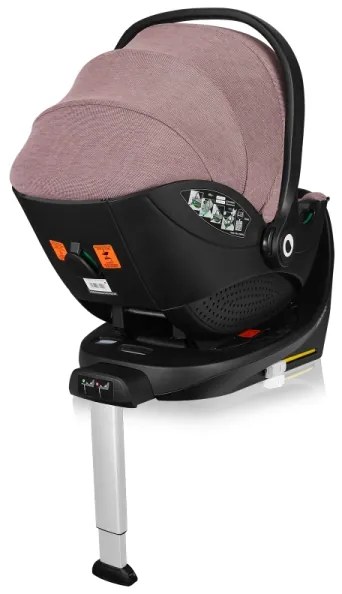 Lionelo - Otočná autosedačka s bázou MOXIE SET i-Size 40-87 cm, ružovo-mauve