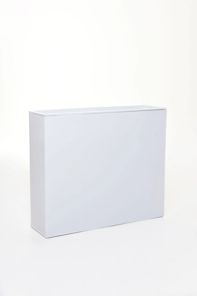 Kvetináč ELEMENTO, pozink, šírka 90 cm, biely