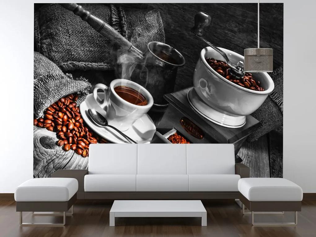 Gario Fototapeta Káva arabica Veľkosť: 200 x 150 cm, Materiál: Samolepiaca
