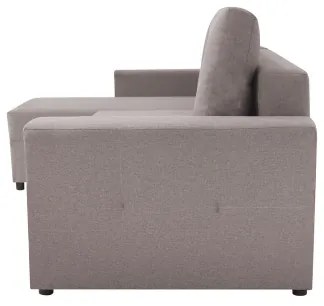 Univerzálna rohová sedačka SEVILLA s funkciou spania a úložným priestorom, sivá