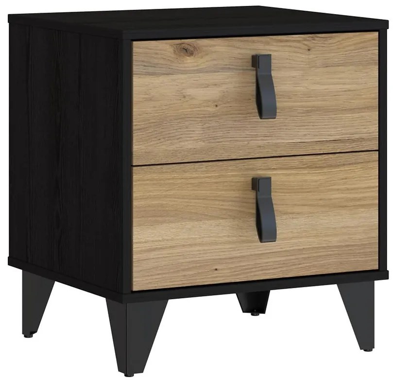 Nočný stolík Liona LYAK011-M686 dub Mauvella/dub Cabezone