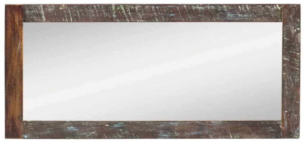 furniture-nabytek.cz - Masivní koupelnové zrcadlo Sumana II z recyklovaného dřeva, lakované, hnědé – 130×60 cm