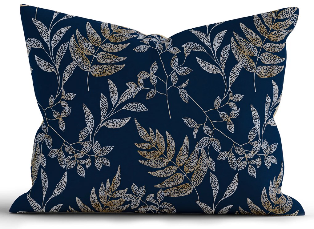 Bavlnená obliečka na vankúš Renforcé 70 × 90 cm - Gabriela tmavo modrá