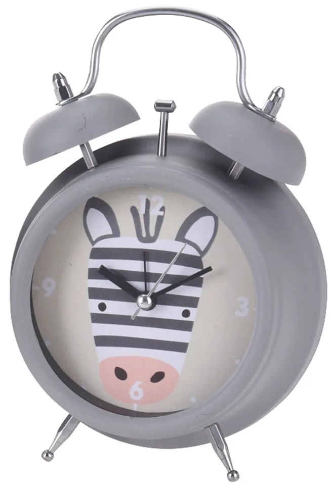 Detské stolné hodiny Zebra, viacfarebná