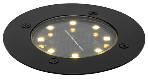 Moderné záhradné bodové svetlo čierne vrátane LED IP65 solárne - Terry