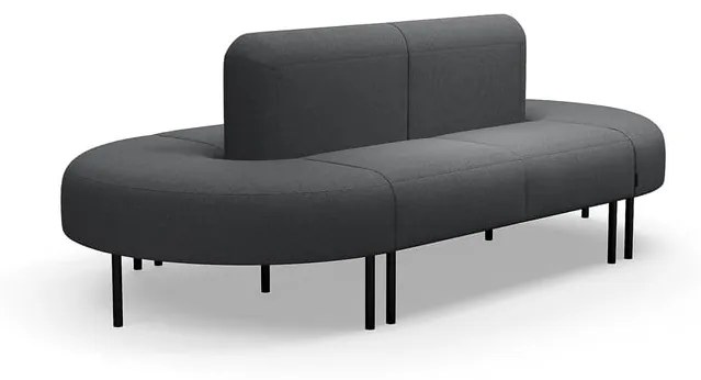 Pohovka VARIETY, 360° sedenie, látka Blues CSII, antracit