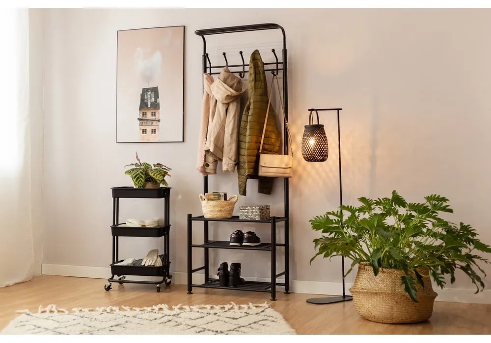 Svetlý úložný košík z morskej trávy Compactor, ⌀ 36 cm