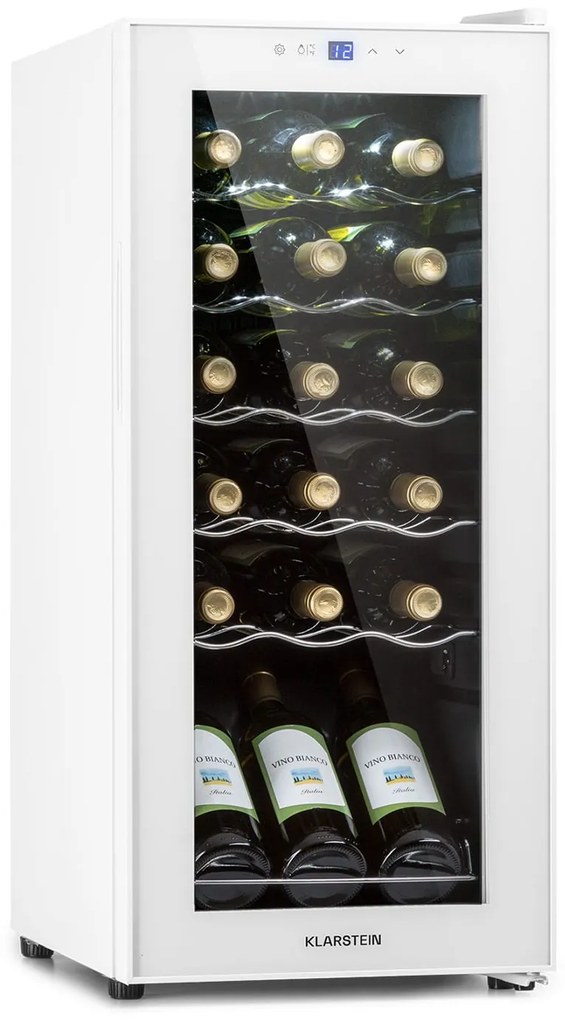 Klarstein Shiraz 18 Slim Uno, vinotéka, 50 l, 18 fliaš, 5-18°C, dotykový ovládací panel