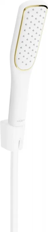 Mexen príslušenstvo - 1-bodový ručný sprchový set R-49, biela/zlatá, 785495052-25