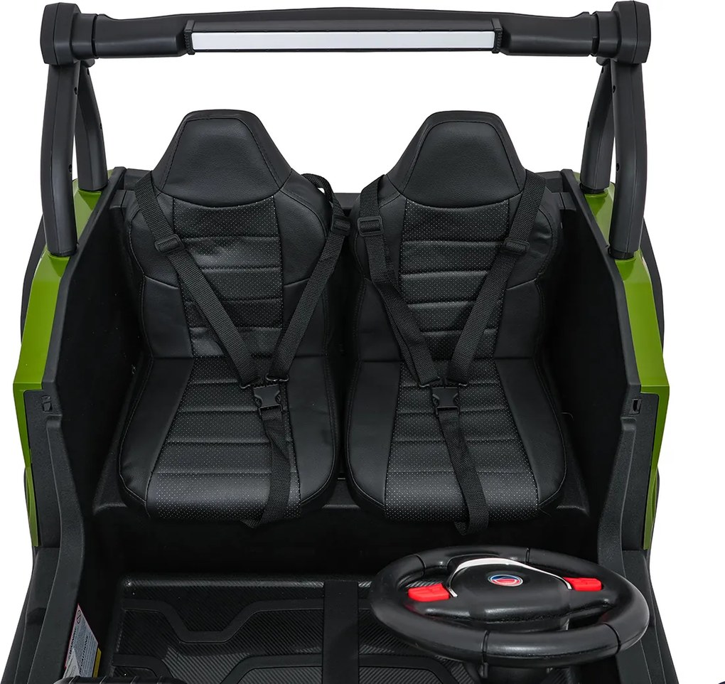 Ramiz Elektrická bugina Gravity pre deti zelená + pohon 4x4 + diaľkové ovládanie