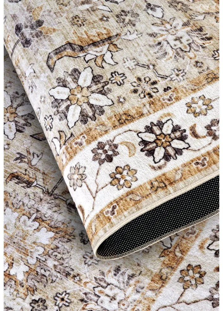 Béžový koberec 80x150 cm Saveh Cream Gold – Elle Decoration