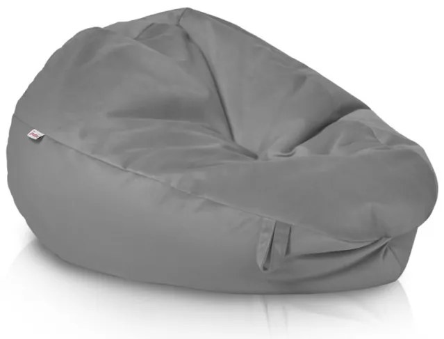 Plyšový sedací vak SAKO oceľový
