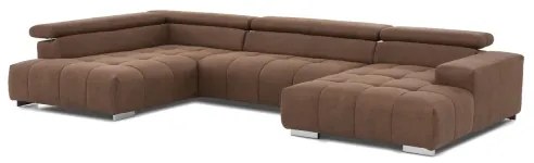 Rohová sedacia súprava do U TROPEA ľavá hnedá