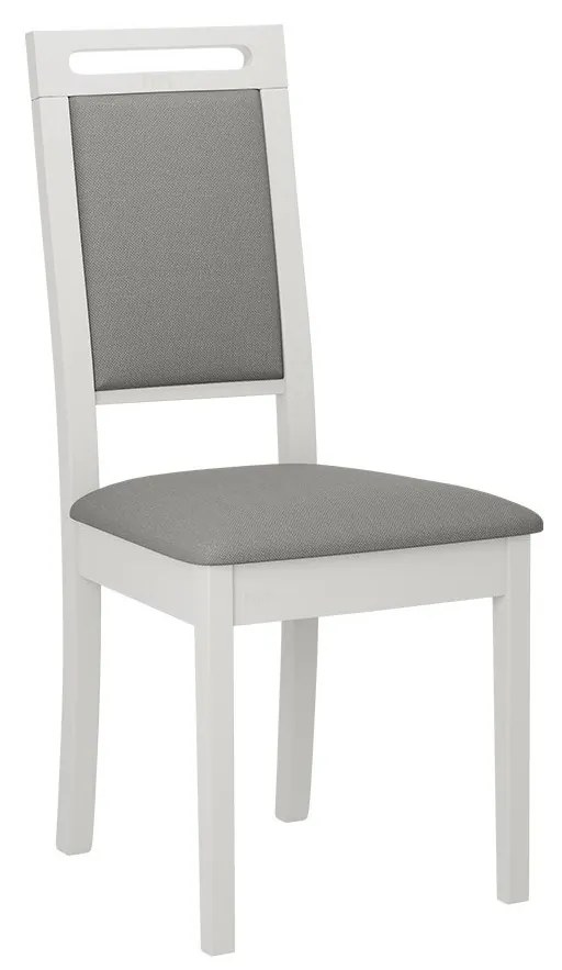 Čalúnená jedálenská stolička Heven XV, Morenie: biela, Poťahové látky: Kronos 22