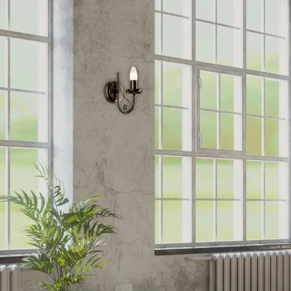 Nástenná lampa DONATO 1xE14x40W/230V patina