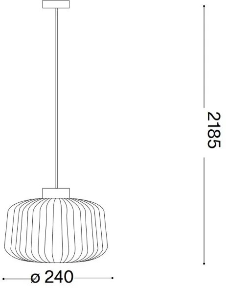 Ideal Lux - Luster na lanku MINT 1xE27/60W/230V pr. 24 cm zelená