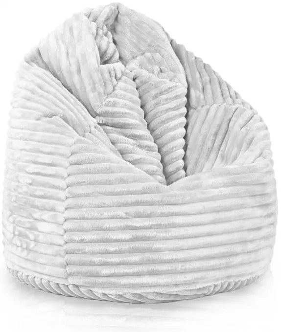 Sedací vak Bag Sako L Stripe Farba: Biely