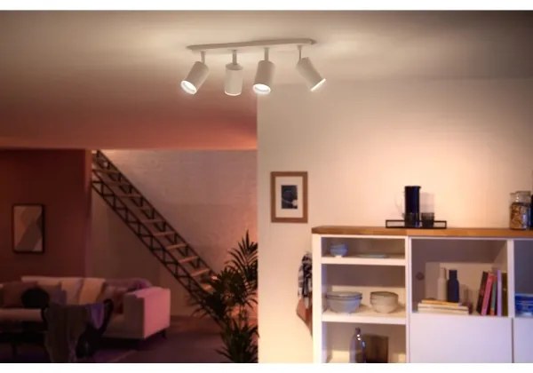 Philips - LED RGBW Stmievateľné bodové svietidlo Hue FUGATO 4xGU10/4,2W/230V biela