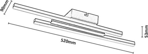 Rabalux 71528 - LED Stropné svietidlo LIRIEN LED/18W/230V 3000K čierna