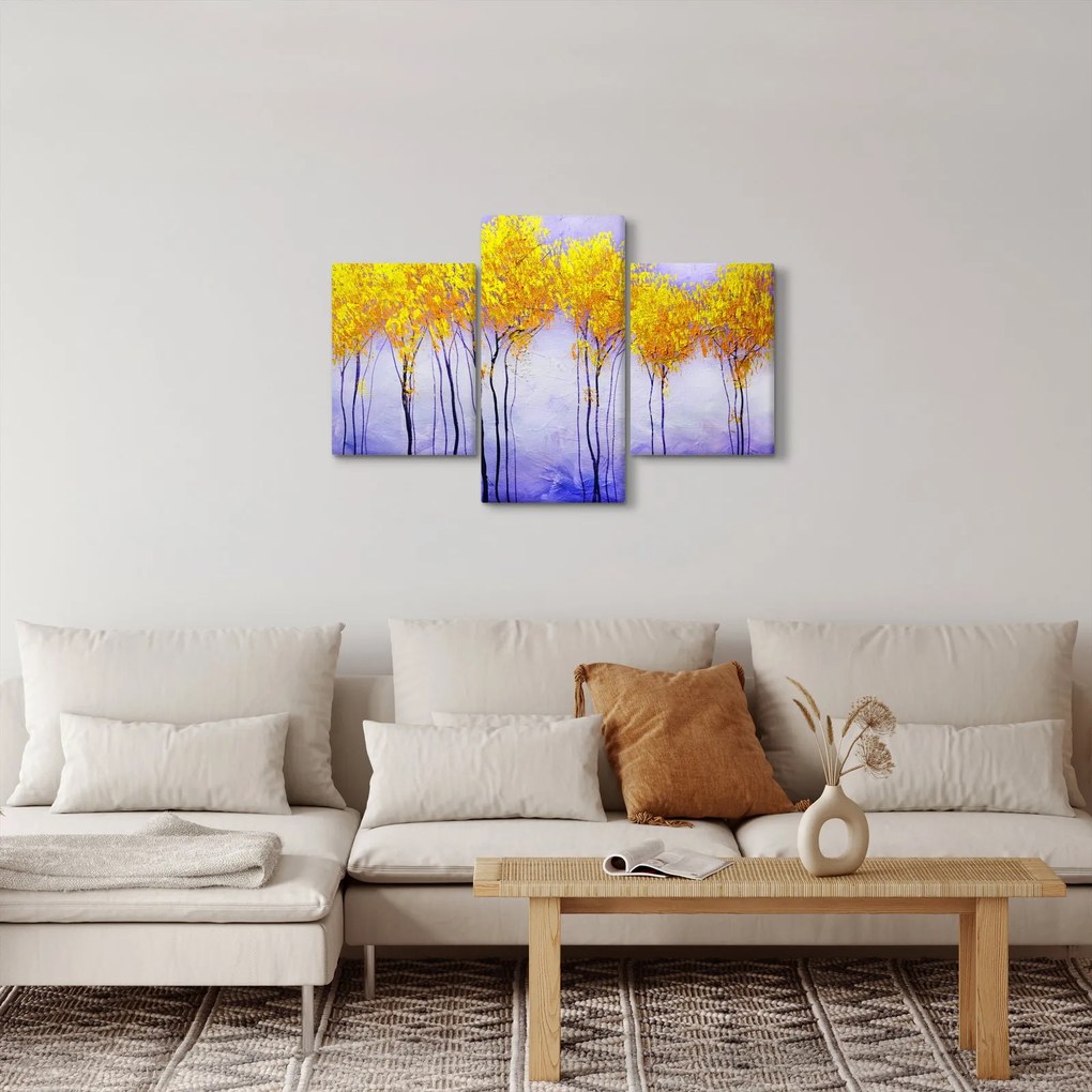 Obraz žltých stromov (90x60 cm)