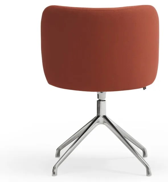 Čalúnené jedálenské kreslo v tehlovej farbe Mogi – Teulat