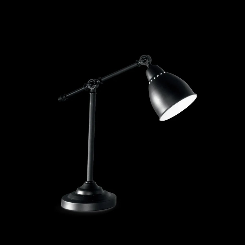 Ideal Lux Newton TL1 Nero stolná lampa E27 60W