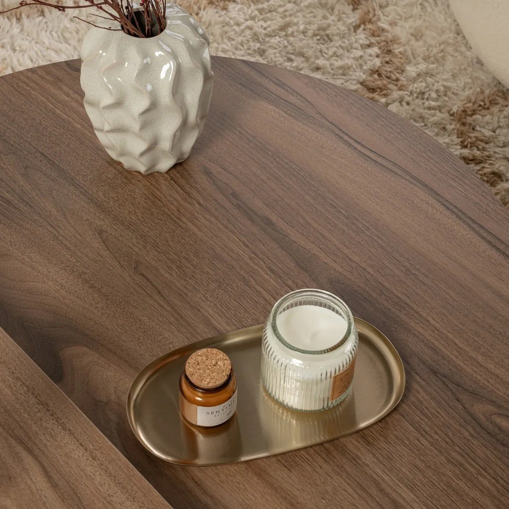 Konferenčný stolík Orion Walnut White