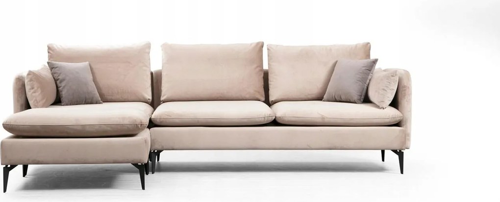 Rohová sedačka Felorexa (béžová čierna)