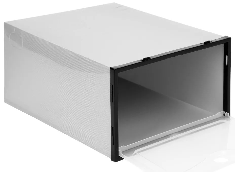 Sada 10 ks boxov na topánky OSLO sivá