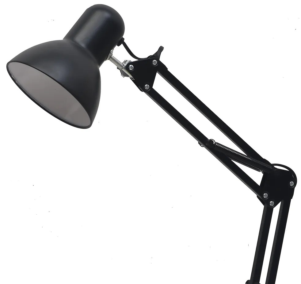 Stolná lampa Nexa, 1x čierne kovové tienidlo, b