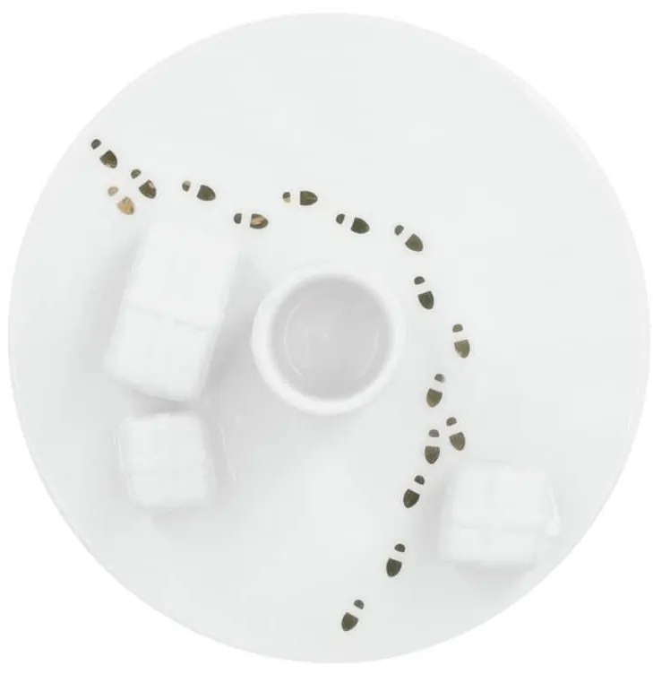 räder Porcelánový svietnik Santa's Workshop