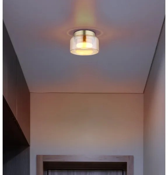 Globo 16055DG - LED Stropné svietidlo HIGGINS 1xGX53/6W/230V pr. 13 cm hnedá