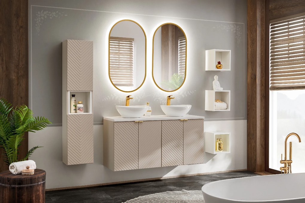 Comad Kúpeľňová skrinka pod umývadlo Viva Cashmere 60 kašmír