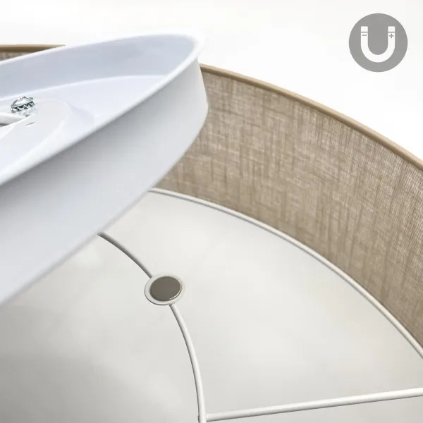 Brilagi - LED stropné svietidlo SIRIJA 4xE27/60W/230V pr. 60 cm béžová