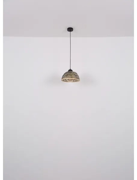 Globo 15767H1 - Luster na lanku COLLY 1xE27/15W/230V bambus