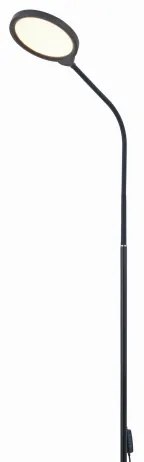 LED Stmievateľná stojacia lampa 2v1 LED/10W/230V 3000-4500-6500K čierna