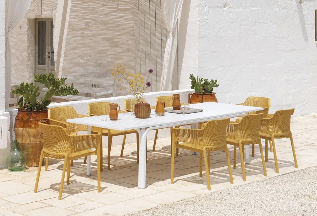 Stima Moderní plastové kreslo NET Vyberte odtieň ->: Senape - žltá