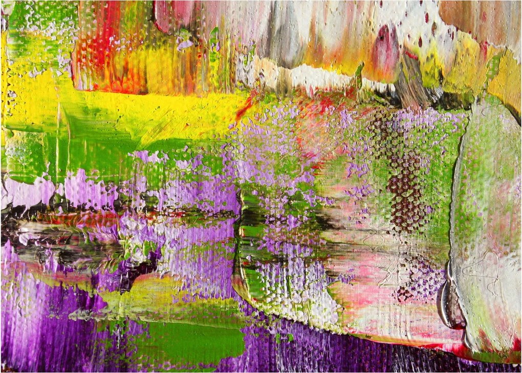 Obraz abstrakcie - maľba (70x50 cm)