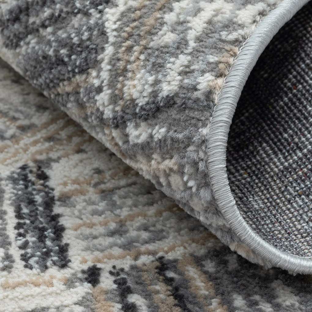 Kusový koberec My Mood CA60074 creme kruh, 120x120 (priemer) kruh, šedá, chodba / predsieň, My Flair