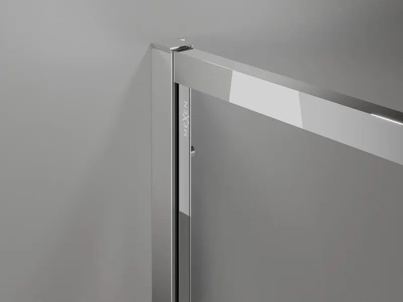 Mexen Exo, posuvná sprchová kabína, dvere 95 cm + bočná stena 85 cm, transparentné sklo, chróm, 8153-095-085-01-00