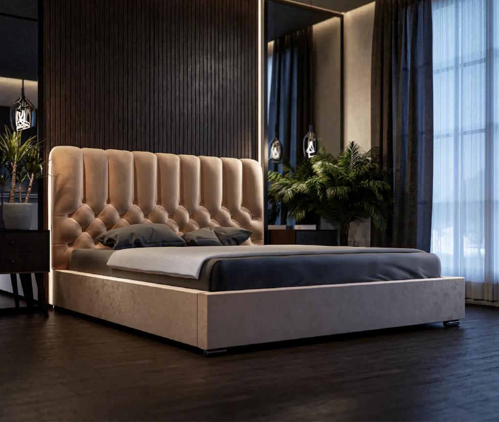 PROXIMA.store - Dizajnová čalúnená posteľ BALTORO ROZMER: Pre matrac 180 x 200 cm