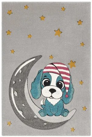 Koberce Breno Kusový koberec PASTEL KIDS A6/SRS, sivá,160 x 230 cm