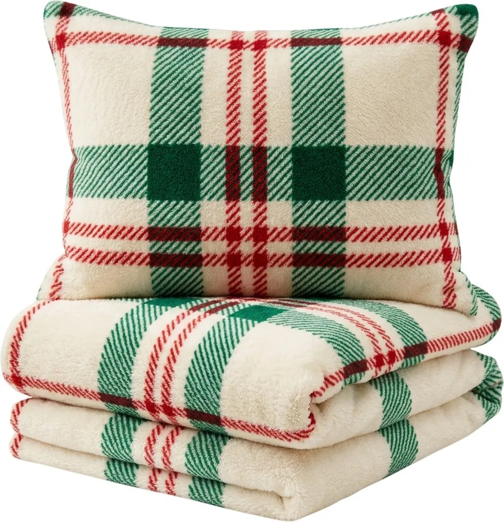 Obliečky mikroplyš WINTER PLAID farebné Rozmer obliečky: 70 x 90 cm | 140 x 220 cm