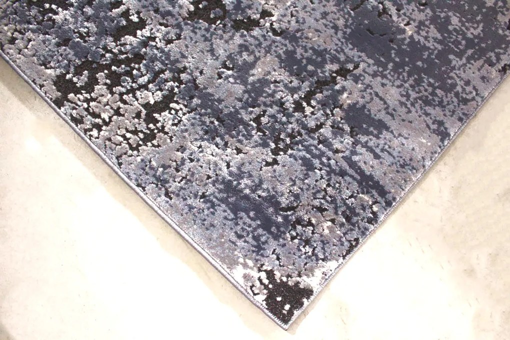 Koberec Verona 5261 GREY BLUE – modrý shaggy obdĺžnik Rozmer: 80x150 cm