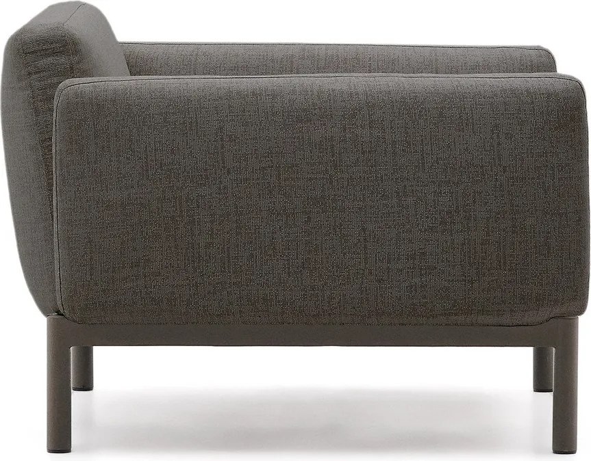 Sivé polstrované záhradné kreslo Sorells – Kave Home