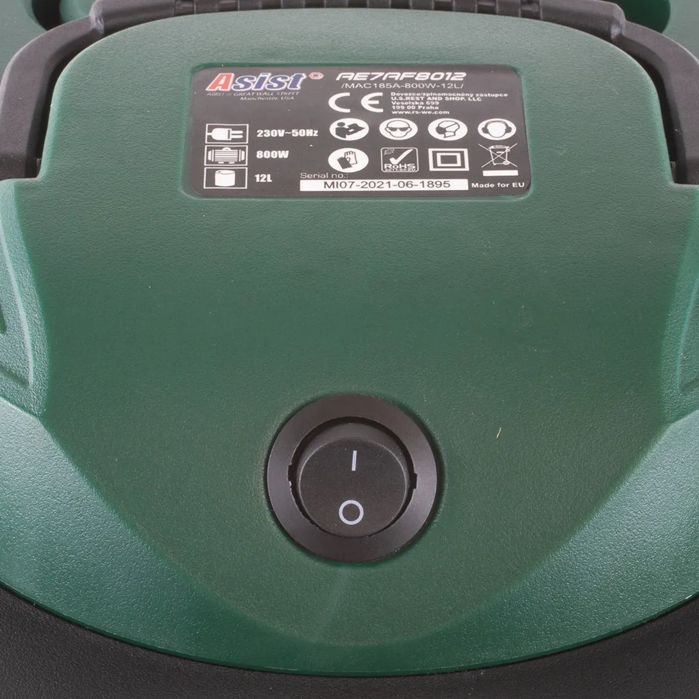ASIST AE7AF8012 Vysávač popola 800 W, 12 l