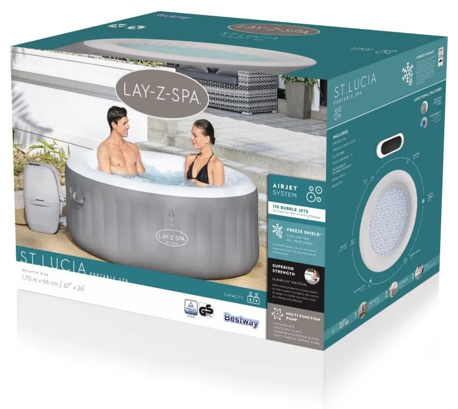 Vírivka Lay-Z-Spa ST Lucia Jacuzzi BESTWAY - 60037