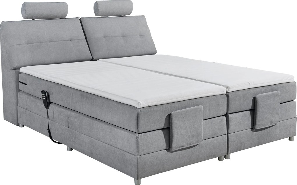 XXXLutz BOXSPRINGOVÁ POSTEĽ, 180/200 cm, svetlosivá MID.YOU - Online Only spálne - 002220021906